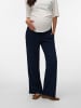mama licious Hose mit weitem Beinschnitt in Navy Blazer 1