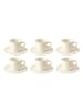 Villeroy & Boch 12-tlg. Kaffee Set Manufacture Rock in Weiß – 150 ml in weiß