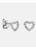 Diamant L'éternel Ohrstecker aus 375 Weißgold mit Diamant Herz-Design