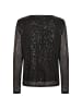 soyaconcept Langarm-Bluse in schwarz