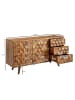 KADIMA DESIGN Sideboard 138x76x45 cm Massivholz Anrichte mit Türen &
