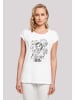 F4NT4STIC T-Shirt Disney Die Schöne und das Biest Collage Zeichnung in weiß