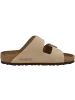 Birkenstock Sandale Arizona Big Buckle Nubukleder schmal in beige