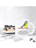 Mr. & Mrs. Panda Glasbecher Vogel Blaumeise mit Spruch in Transparent