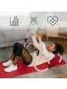 relaxdays Bauchtrainer in Rosa/ Schwarz - (B)71 x (H)66 x (T)71 cm