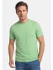 Redmond T-Shirt Basic in Hellgrün / dunkelgrün