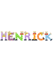 Playshoes Deko-Buchstaben "HENRICK" in bunt