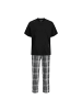 Jack and Jones Loungewear Set JACLUCA SS Tee & Woven Pants Set in Schwarz