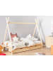 Beliani Kinderbett DEVAY in Braun - (W) 99 x (H) 176 x (L) 208 cm