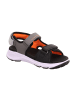 superfit Sandale CRISS CROSS in Grau/Orange
