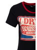Queen Kerosin Queen Kerosin T-Shirt I Drink Because of You in schwarz