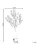 Beliani Kunstpflanze OLIVE TREE in Grün/Schwarz - (W) 63 x (H) 153 x (L) 63 cm