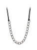 faina Women Necklace in Black Silver