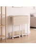 relaxdays Schreibtisch "klappbar" in Natur/ Weiß - (B)60 x (H)75 x (T)50 cm