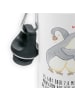 Mr. & Mrs. Panda Kindertrinkflasche Pinguine Kuscheln mit Spruch in Weiß