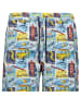 Ragman Badeshorts mit Alloverprint in Blau