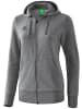 erima Kapuzensweatjacke in grau melange