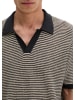 Marc O'Polo Strick-Poloshirt regular in Schwarz