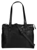 SPIKES & SPARROW Shopper echt Leder in schwarz