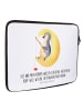 Mr. & Mrs. Panda Notebook Tasche Pinguin Mond mit Spruch in Weiß