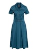 Queen Kerosin Queen Kerosin Workwear Swingkleid in blau