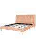 Beliani 2-tlg Doppelbett MARVILLE in Rosa