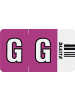 Leitz Orgacolor Buchstabensignal G Packung mit 250 Stück violett
