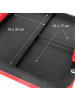 relaxdays Werkstatthocker in Schwarz/Rot - (B)36,5 x (H)37 x (T)38 cm