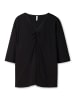 sheego Shirt in schwarz