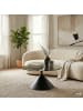 home24 Couchtisch Campton rund in Grau / Schwarz