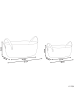 Beliani 2er-Set Korb GISSAR in Beige/Braun