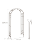 relaxdays Rosenbogen in Bronze - (B)110 x (H)224 x (T)41 cm