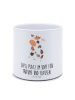 Mr. & Mrs. Panda XL Blumentopf Kuh mit Spruch in Weiß