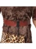 tectake Steinzeitliches, kurzes Kleid in braunen Farben, braun