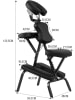 COSTWAY Massagestuhl klappbar in Schwarz