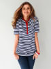 Sieh an! Shirt in weiß-marine-gestreift