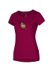 OCUN W CLASSIC TEE BLOSSOM-ART in Dunkelrot