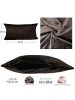JACK 2er Set Teddy Flausch Kissen 45x45cm in braun