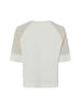 MARC CAIN SPORTS  Strickshirt in beige weiß