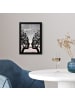 MuchoWow Poster mit Bilderrahmen Grau