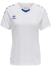 Hummel Hummel T-Shirt Hmlcore Multisport Damen Atmungsaktiv Schnelltrocknend in WHITE/TRUE BLUE