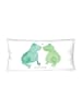 Mr. & Mrs. Panda 80x40 Pärchen Kissen Frosch Liebe ohne Spruch in Weiß