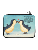 Mr. & Mrs. Panda Federmappe Pinguin Liebe Design mit Spruch in Weiß