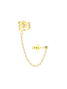 Alexander York Ohrstecker BALL mit EAR CUFF Triple line in Gold aus 925 Sterling Silber