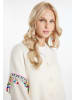 IZIA Damen Cardigan in Wollweiss