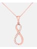Diamant L'éternel Halskette mit Anhänger aus 375 Roségold mit Zirkonia in Roségold