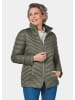GOLDNER Kurzgröße:  Leichte Steppjacke mit Kapuze in moorgrün
