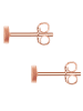 Glanzstücke München Ohrstecker Kreis aus Sterling Silber in roségold