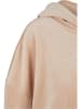 FUBU FUBU Damen FW231-014-1 FUBU Signature Allover Velours Short Hoodie in sand