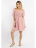 IZIA Damen Off-Shoulder Minikleid in Rosa